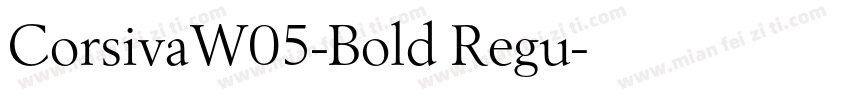 CorsivaW05-Bold Regu字体转换